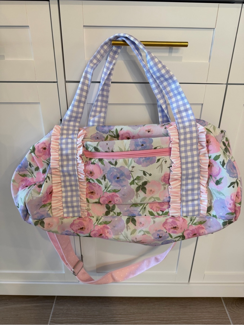SweetHoney Pink & Lavender Floral Weekender Bag